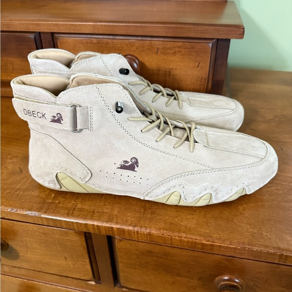 NEW DBECK Unisex suede Velcro leather Ankle Boots hiking waterproof shoe - Picture 4 of 14